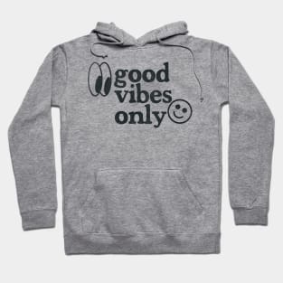 Good Vibes Only - Retro Faded Design Hoodie